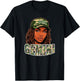 Gemini Queen Camo Hat Locs Birthday Black Woman T-Shirt - T-Shirt | Black