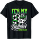 It’s My 9th Birthday Soccer 9 Year Old Soccer Player T-Shirt - T-Shirt | Black
