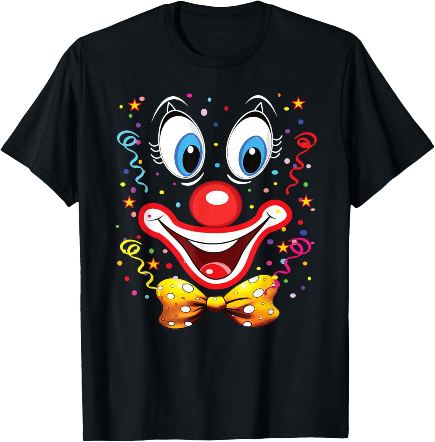 Clown Carnival Costume Clown Costume Clown Fancy Dress Confetti T-Shirt - T-Shirt | Black