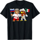 Russia Mexico Flag Mexican Russian Roots Mexican Heritage T-Shirt - T-Shirt | Black