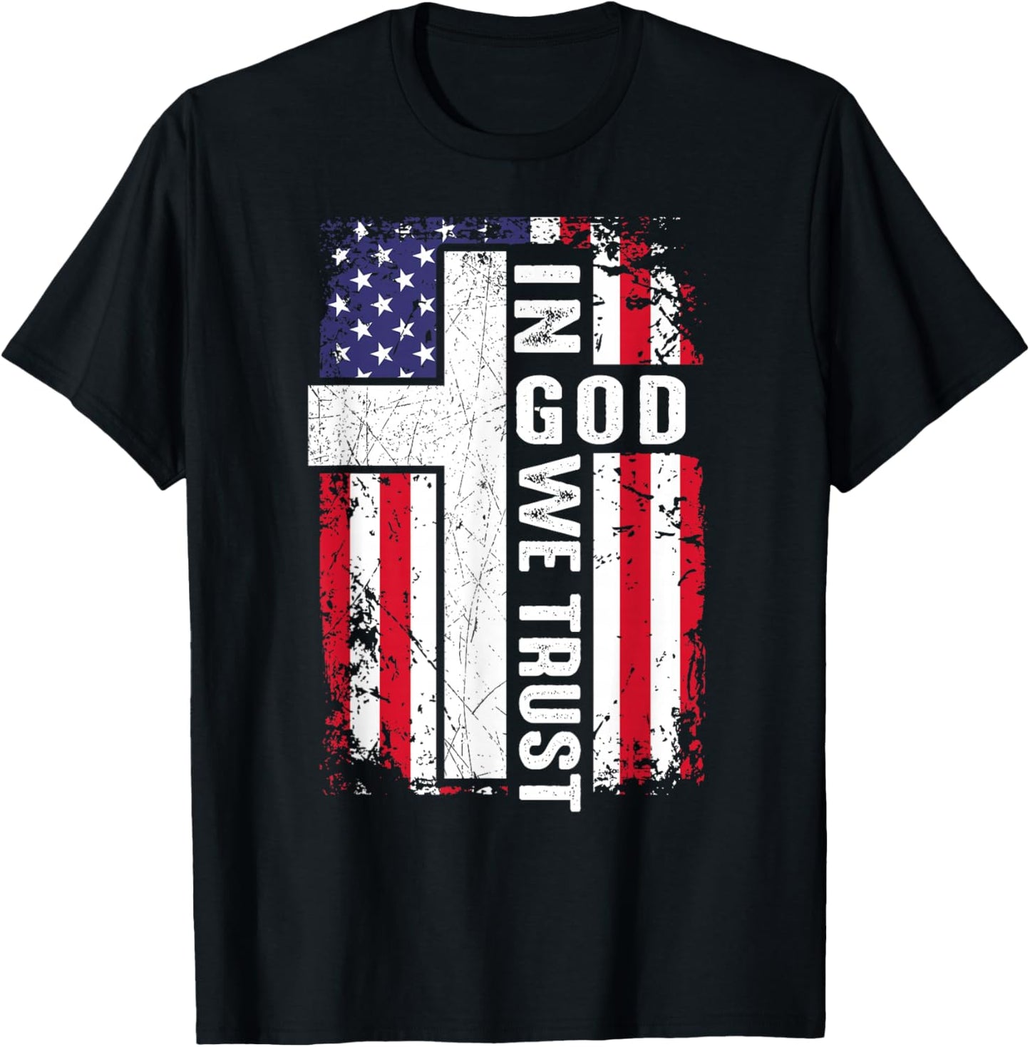 in God We Trust Jesus Lord Patriotic Christian Faith Keep T-Shirt - T-Shirt | Black