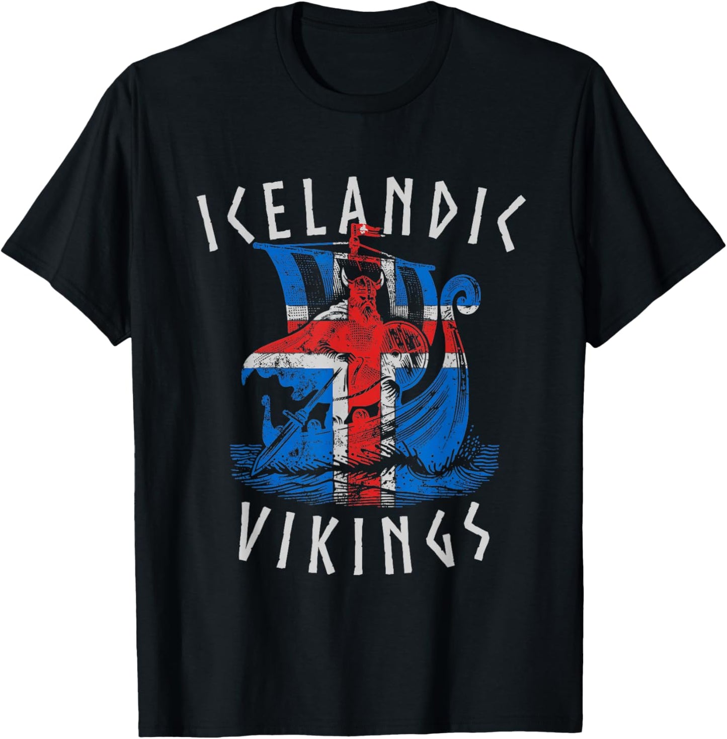 Viking Iceland Iceland T-Shirt - T-Shirt | Black