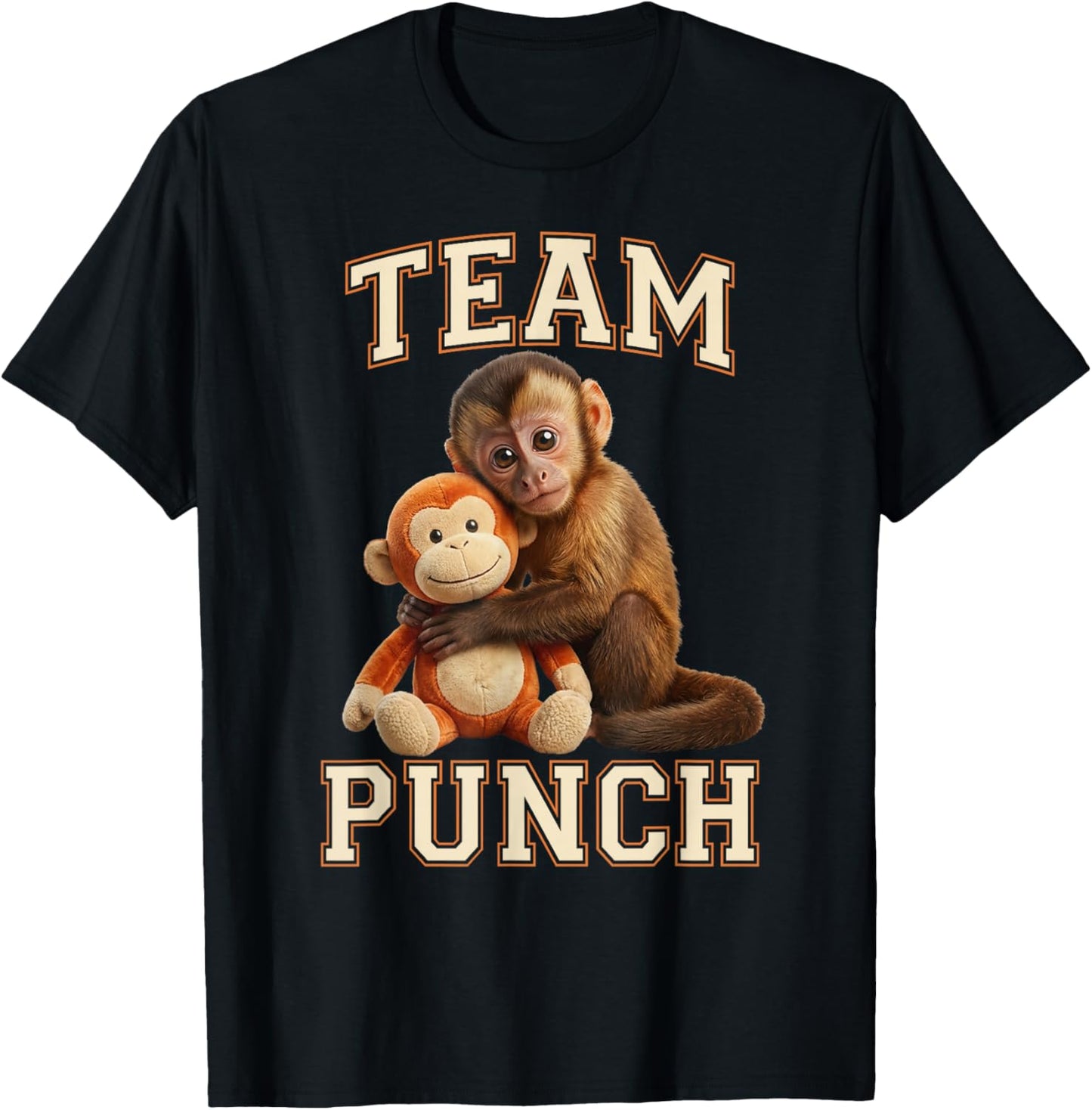 Baby Monkey Punch Team Punch T-Shirt - T-Shirt | Black