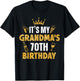 It's My GRANDMA's 70th Birthday 1955 70 Years Old T-Shirt - T-Shirt | Black