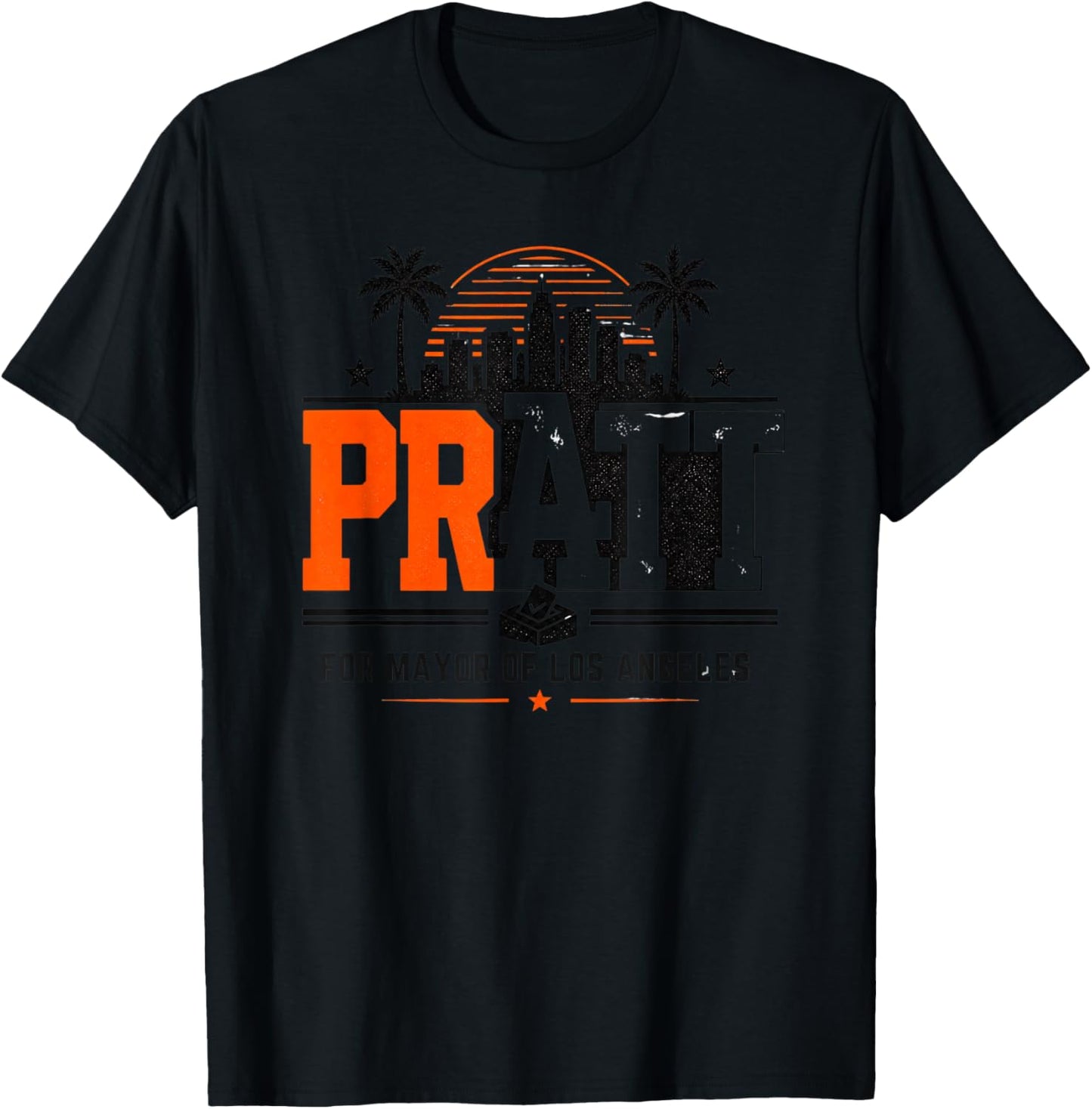 Pratt for Mayor of Los Angeles T-Shirt - T-Shirt | Black