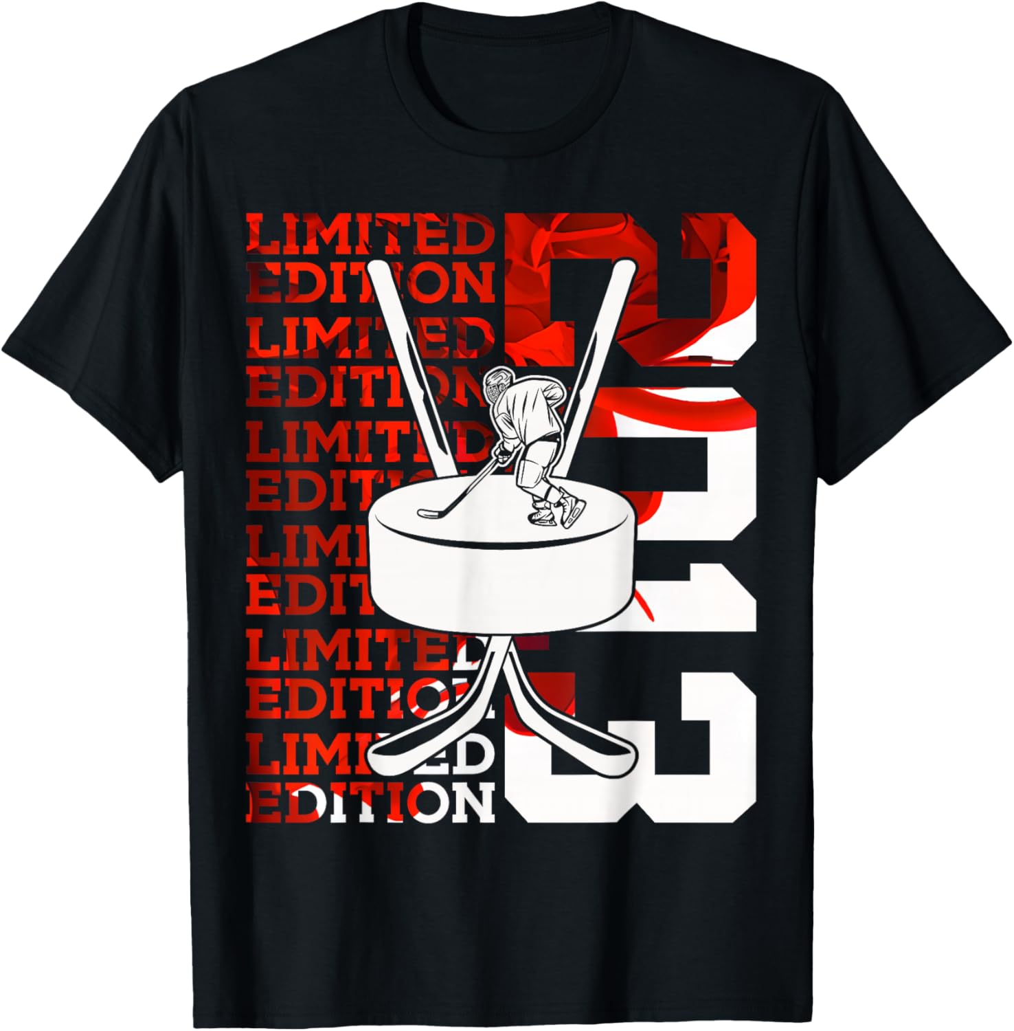 Limited Edition 2013 ICE Hockey 13TH Birthday T-Shirt - T-Shirt | Black