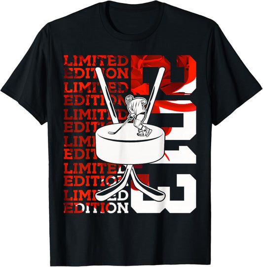 Limited Edition 2013 ICE Hockey 13TH Birthday T-Shirt - T-Shirt | Black