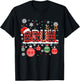 Bruh Funny Christmas Plaid Teens Boys Kids Xmas Pajamas T-Shirt - T-Shirt | Black