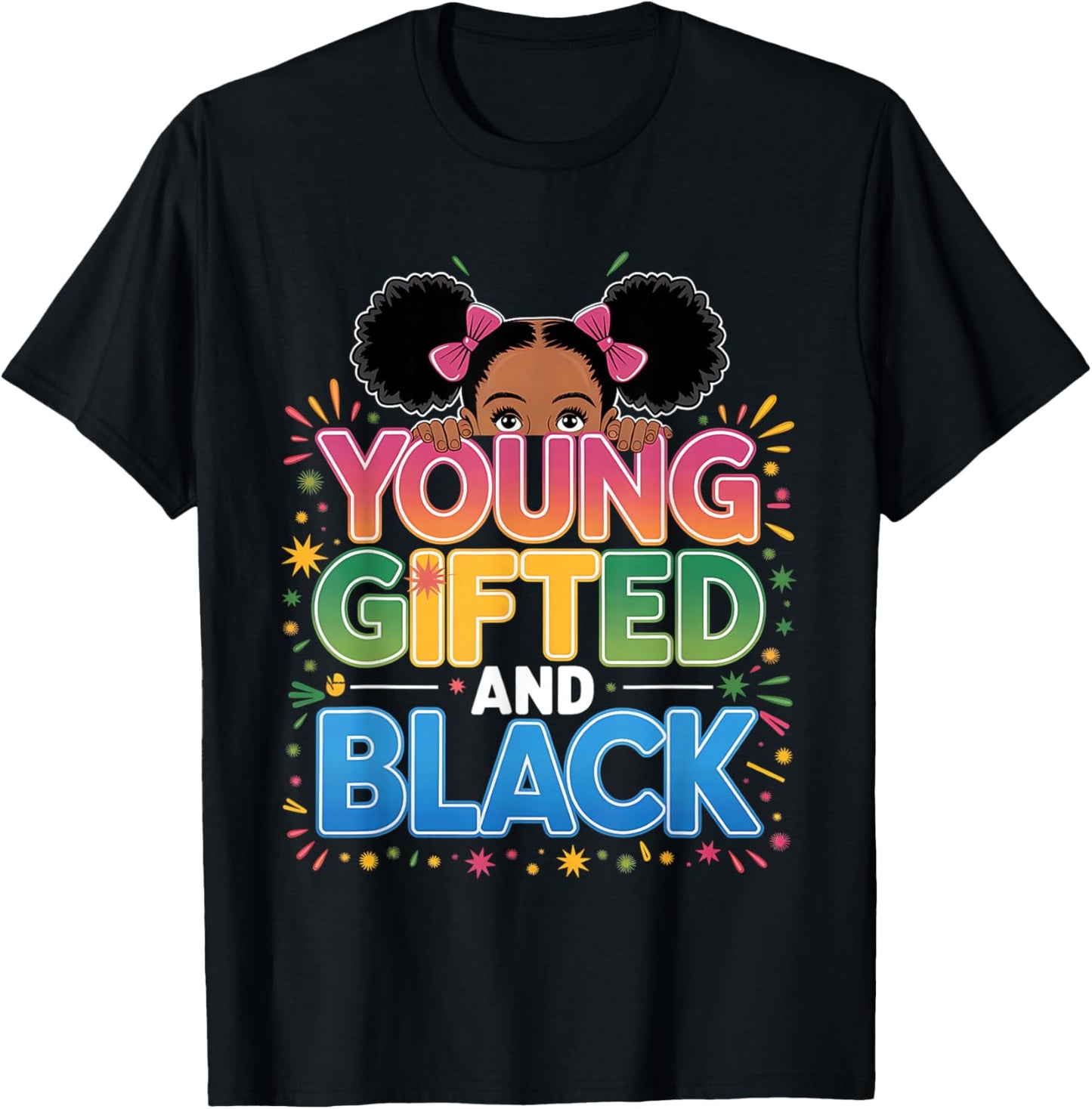 Young Gifted and Black History shirt for girls black history T-Shirt - T-Shirt | Black