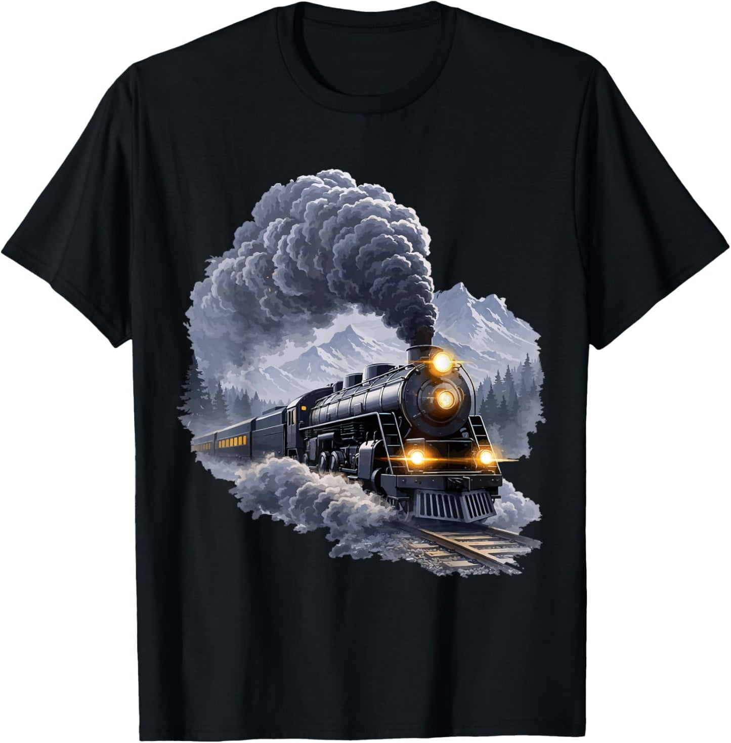 Train de Locomotive T-Shirt - T-Shirt | Black