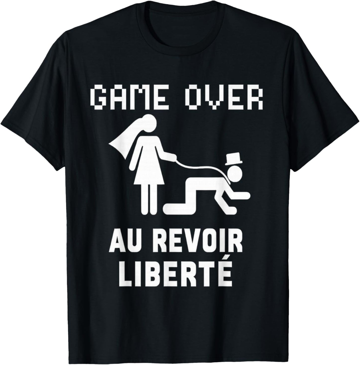 Funny EVG Goodbye Liberte Soiree Humour T-Shirt - T-Shirt | Black