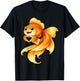 Goldfisch mit Herz | Süßer Aquarienfisch mit Herzsymbol T-Shirt - T-Shirt | Black