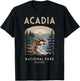 Outdoor Nature Hiking Acadia National Park Maine T-Shirt - T-Shirt | Black