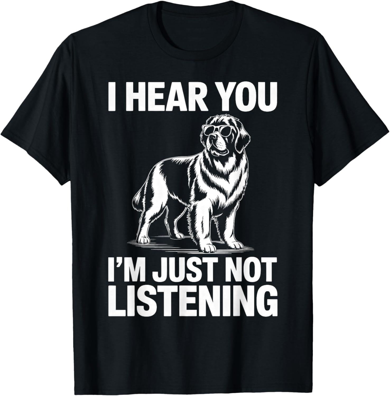 Terre-Neuve Chien Drôle Terre-Neuve T-Shirt - T-Shirt | Black