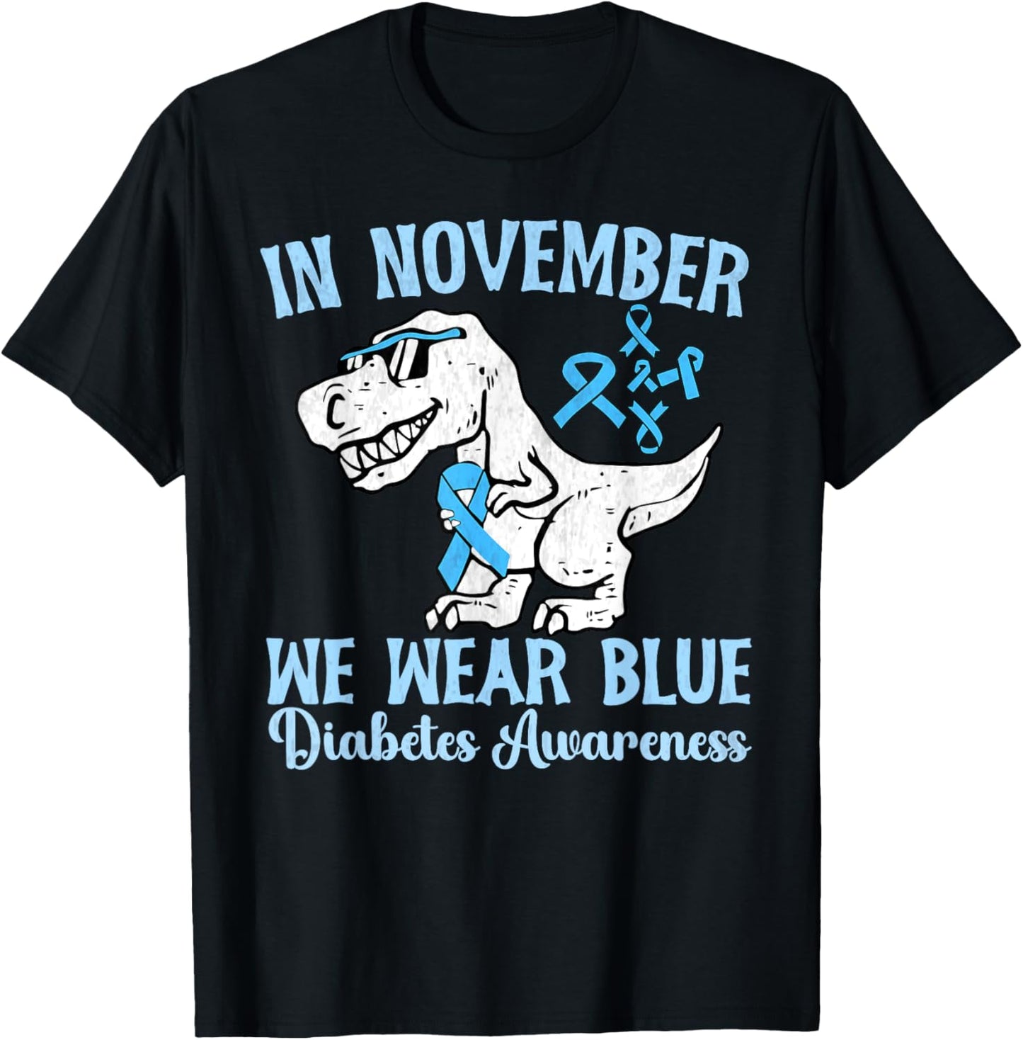 In November We Wear Blue Diabetes Awareness Toddler Kids boy T-Shirt - T-Shirt | Black