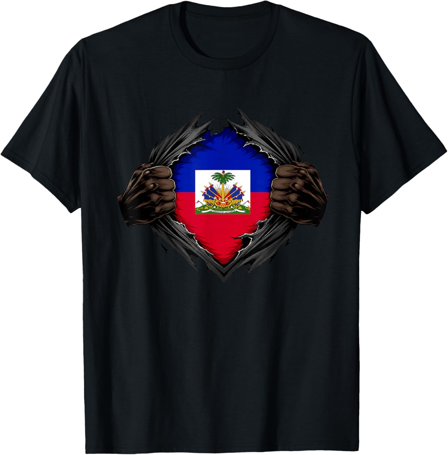 Haiti Flag Day Patriotic Haitian Pride/Haiti Flag T-Shirt - T-Shirt | Black