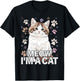 Meow I'm A Cat Kids Halloween Costume T-Shirt - T-Shirt | Black