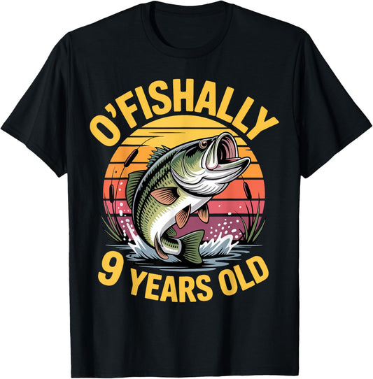 Ofishally 9 Birthday T-Shirt - T-Shirt | Black