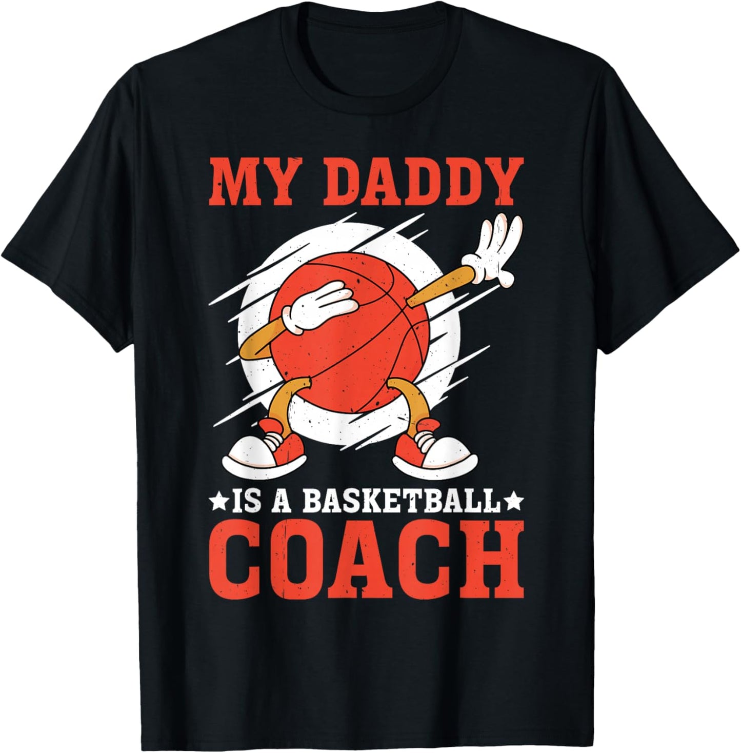 My Daddy Is A Basketball Coach Sports Child Proud T-Shirt - T-Shirt | Black
