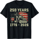 250 Years America 1776-2026 250th USA Flag Patriotic Trucker T-Shirt - T-Shirt | Black
