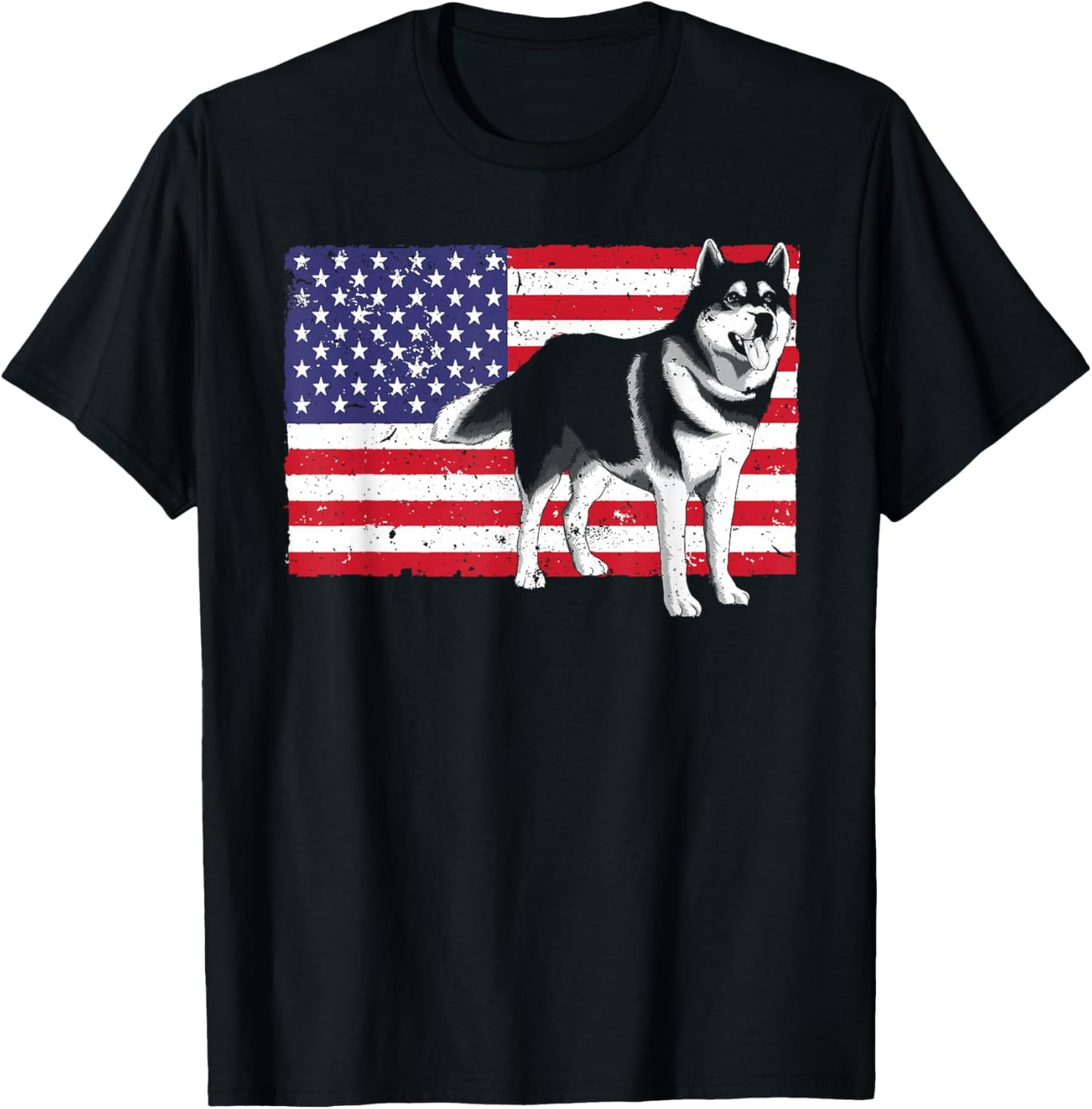Husky Design Women Siberian Husky Dog Husky Lover T-Shirt - T-Shirt | Black