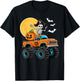 Funny Boys Halloween Monster Truck Skeleton Pirate Toddler T-Shirt - T-Shirt | Black