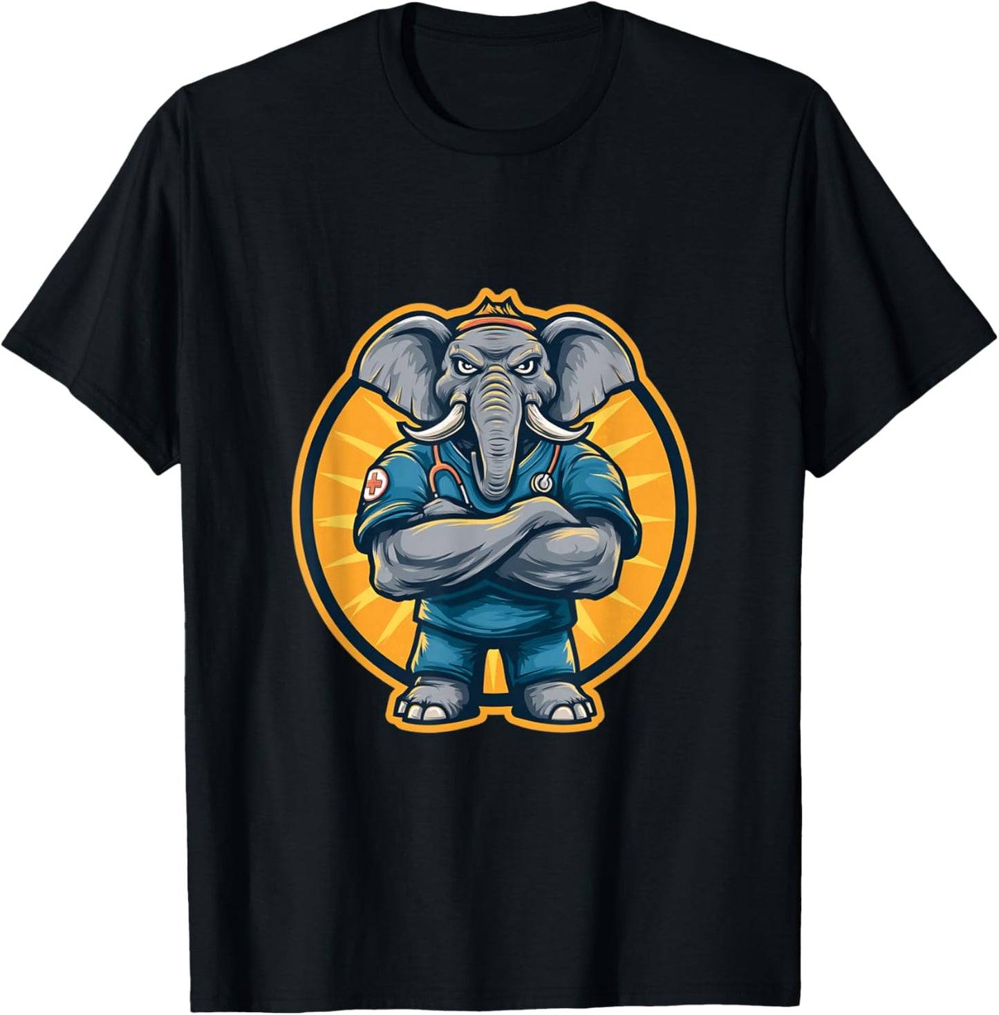Soins Aux Éléphants T-Shirt - T-Shirt | Black