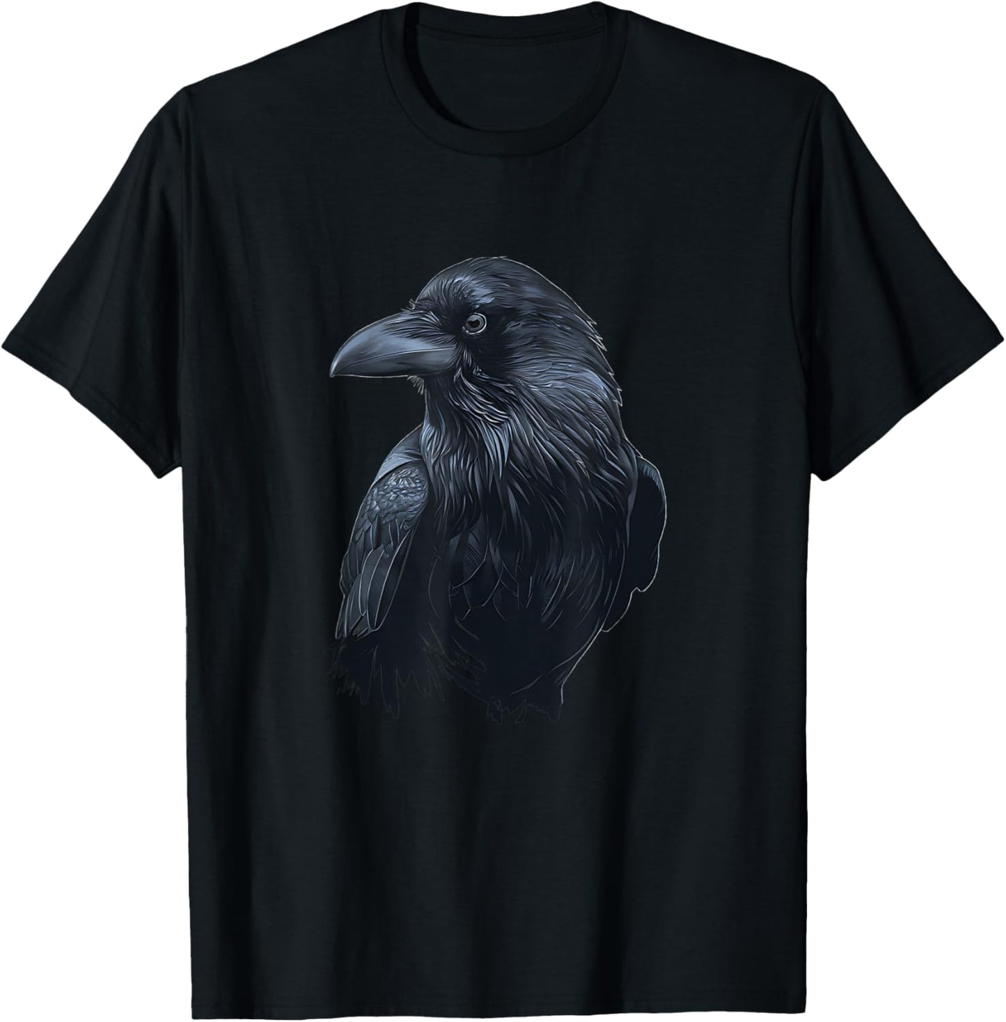 Raven Head Costume Black art Vintage Black Bird Crow Rraven T-Shirt - T-Shirt | Black