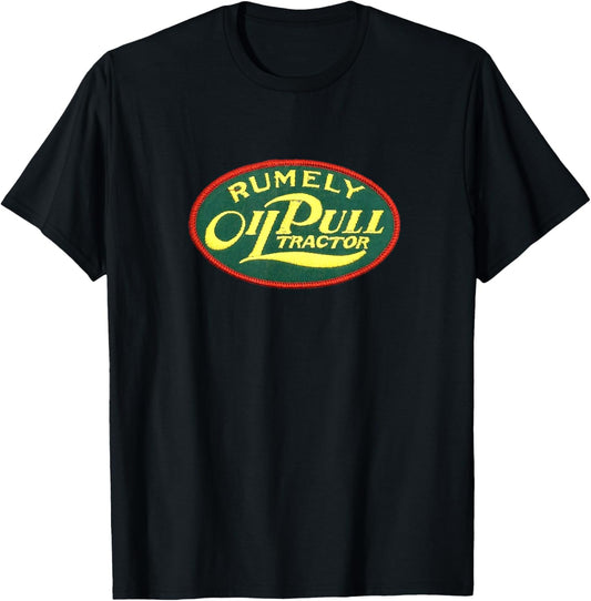 Vintage Rumely Oil Pull Tractor Enthusiast T-Shirt - T-Shirt | Black