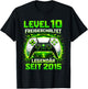 Level 10 Birthday Boy Gamer Funny 2016 10th Birthday T-Shirt - T-Shirt | Black