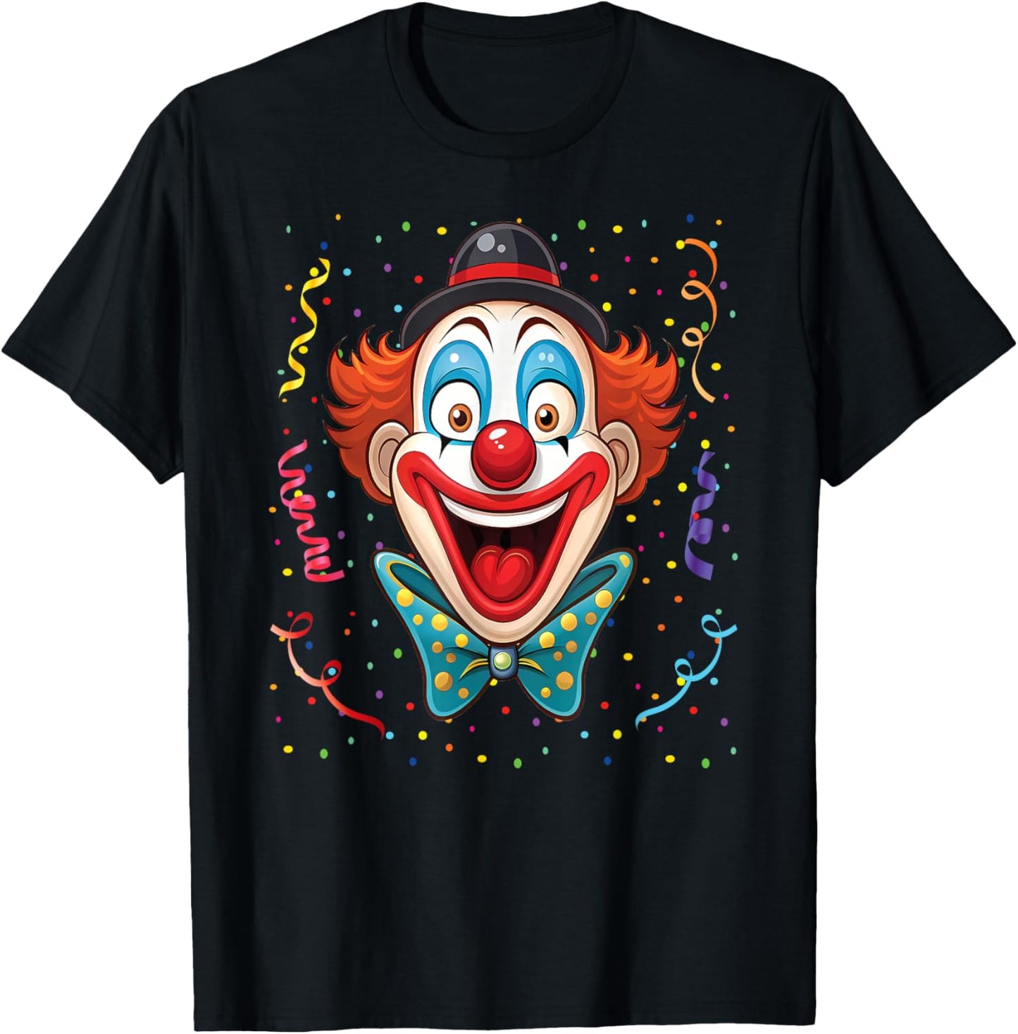 Carnival Clown Face Circus Costume Kids Men Women Carnivals T-Shirt - T-Shirt | Black