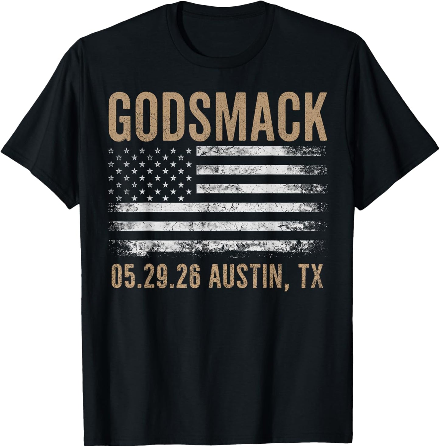 Godsmack The Rise of Rock 2026 Austin T-Shirt - T-Shirt | Black