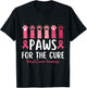 Paws For The Cure Breast Cancer Awareness T-Shirt - T-Shirt | Black