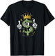 Cool Cartoon Dollar Sign with Crown for Adults and Kids T-Shirt - T-Shirt | Black