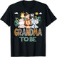 Soon To Be Grandma Jungle Animal Safari Gender Reveal T-Shirt - T-Shirt | Black