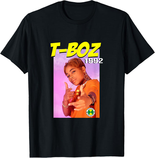 T-Boz | R&B and Hip Hop 1990's Artist | 1992 Album Cover T-Shirt - T-Shirt | Black
