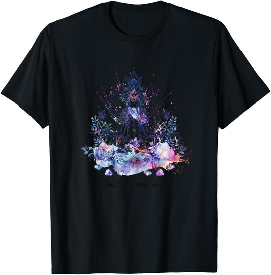 Tranquil Zen Meditation Mantra Wall Art & Accessories T-Shirt - T-Shirt | Black