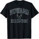 Howard Bison Vintage Worn Navy Officially Licensed T-Shirt - T-Shirt | Black