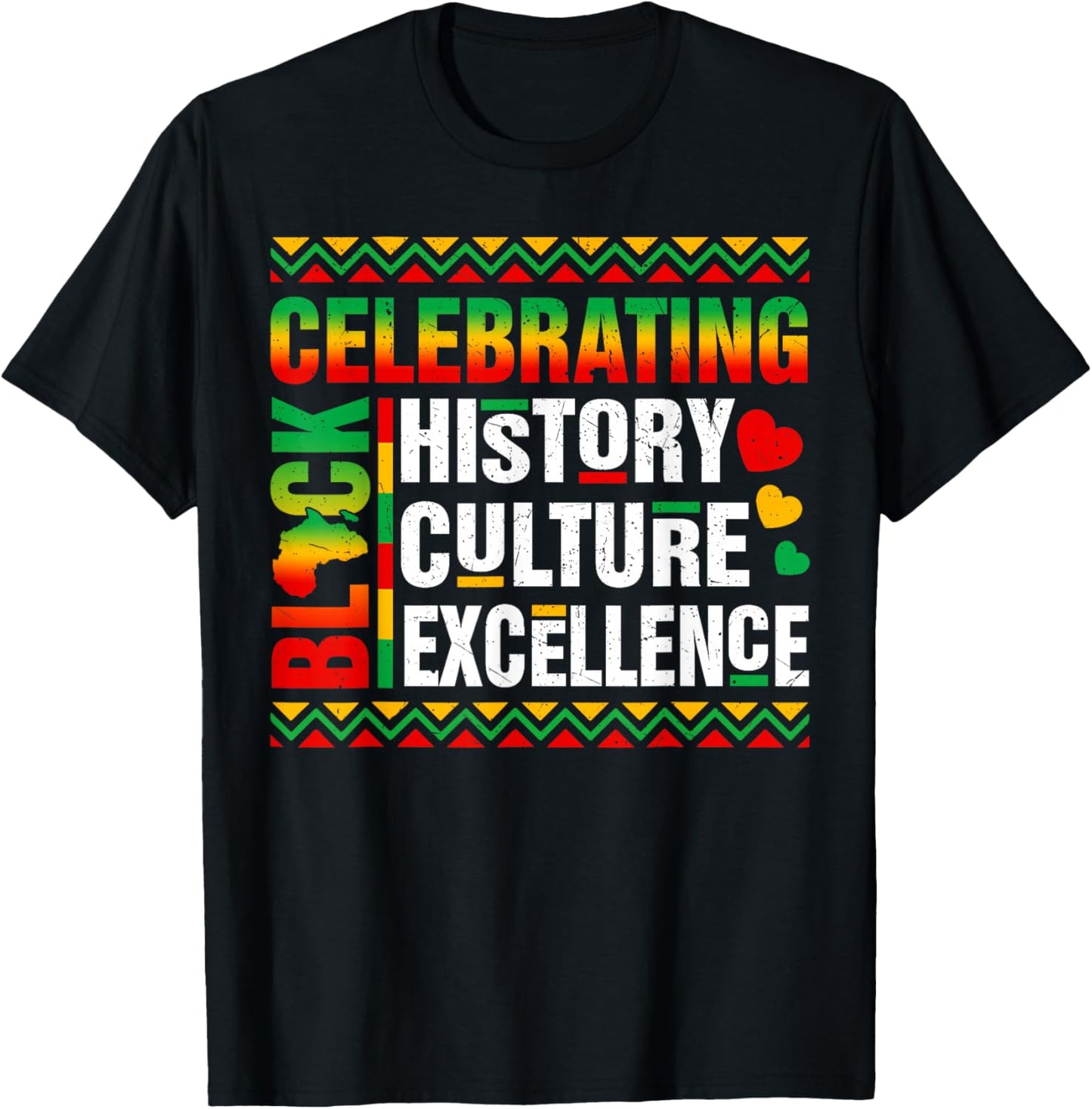 Celebrating Black History Month Afro African Men Women Kid T-Shirt - T-Shirt | Black