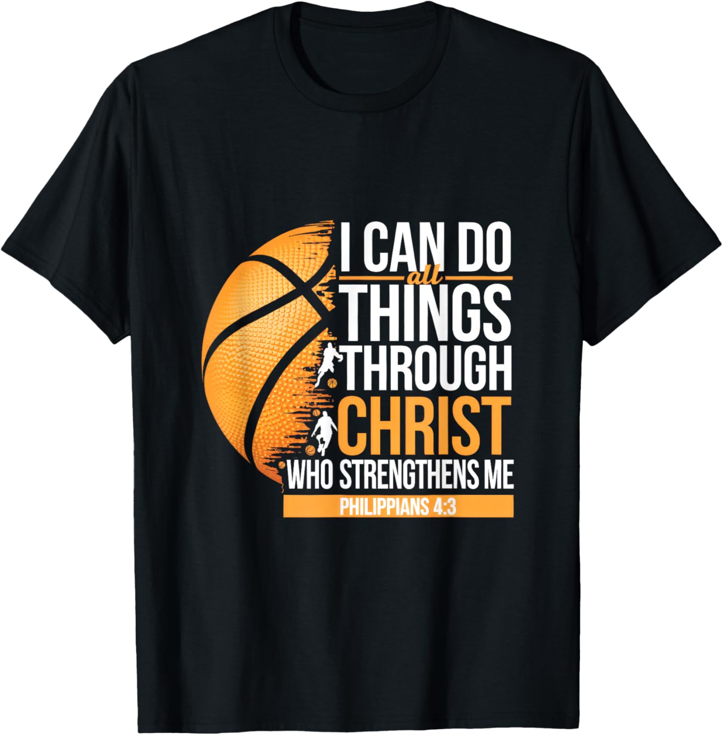 I Can Do All Things Through Christ Who Strengthens T-Shirt - T-Shirt | Black
