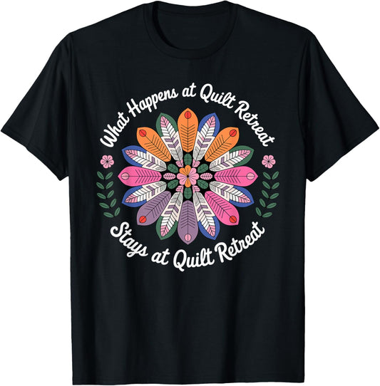 Cool Quilting Art Women Sewing Quilt Lover Quilter T-Shirt - T-Shirt | Black