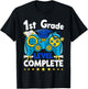 1st Grade Level Complete Gamer Graduation Last Day School T-Shirt - T-Shirt | Black