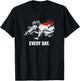 The Hit King, Hustle Every Day, Baseball, Player, Sports T-Shirt - T-Shirt | Black