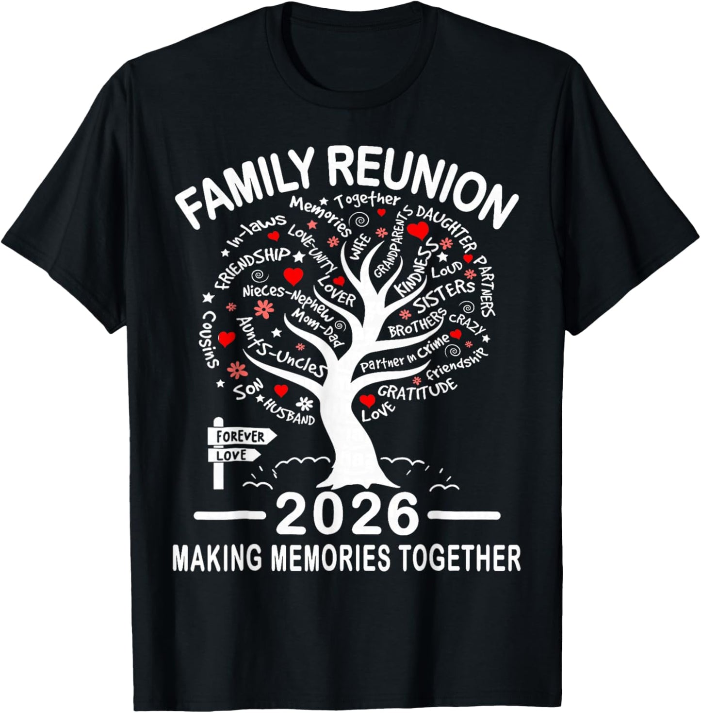 Making Memories Family Matching Group Family Reunion 2026 T-Shirt - T-Shirt | Black