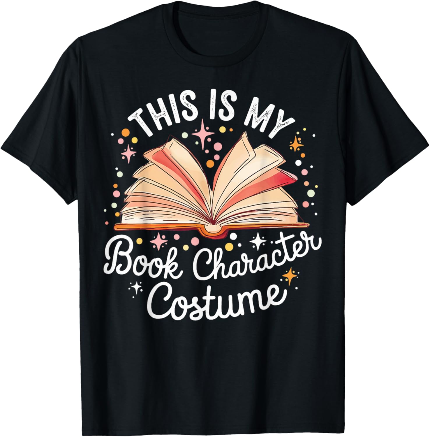 This Is My Book Character Costume T-Shirt - T-Shirt | Black