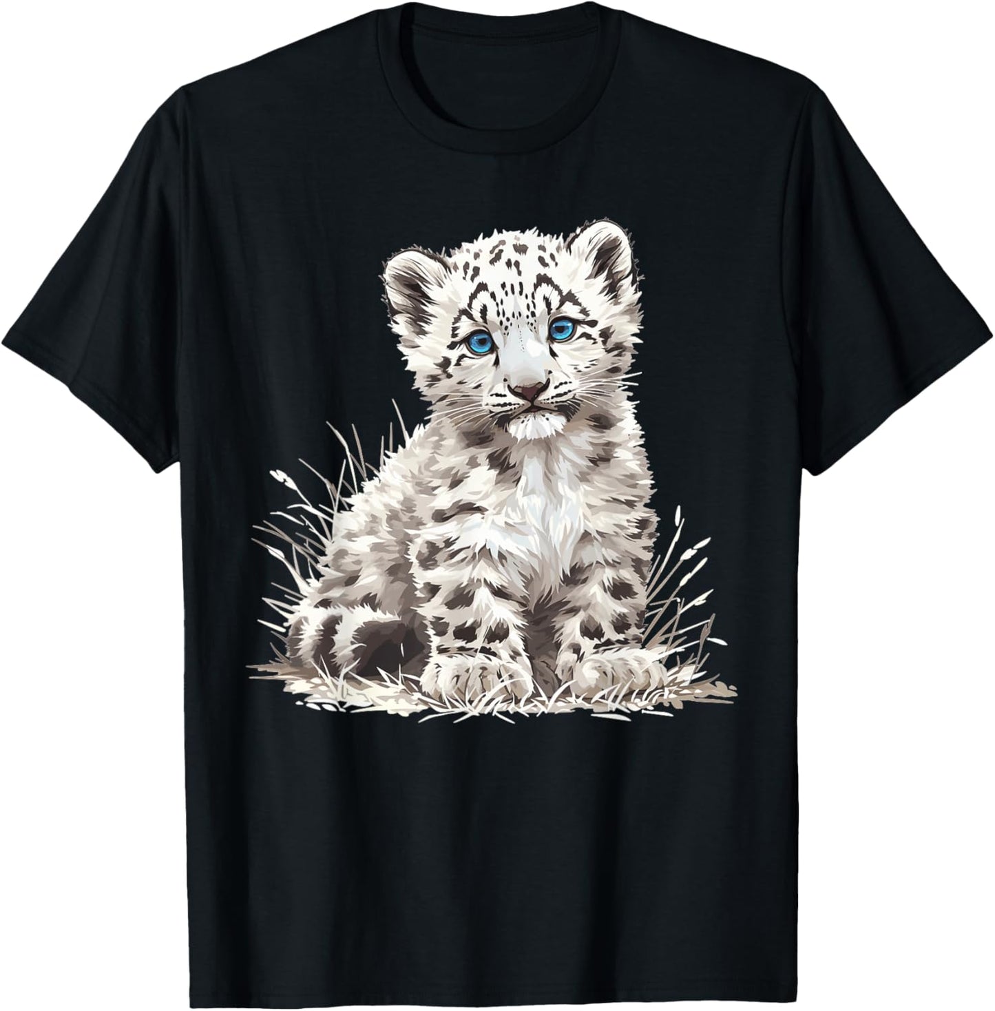 Snow Leopards Lovers Snow Leopard T-Shirt - T-Shirt | Black