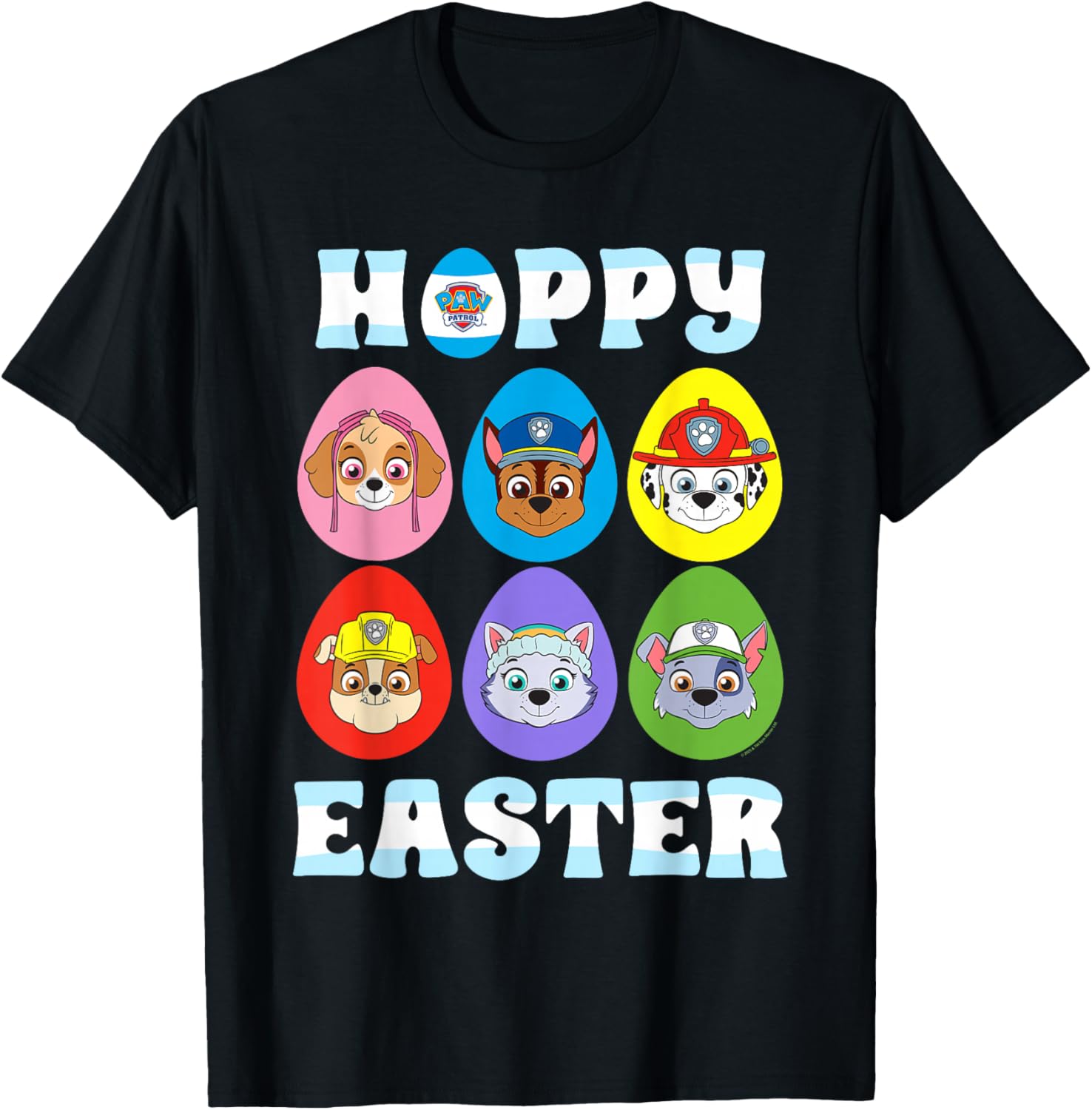 PAW Patrol Hoppy Easter Eggs T-Shirt - T-Shirt | Black