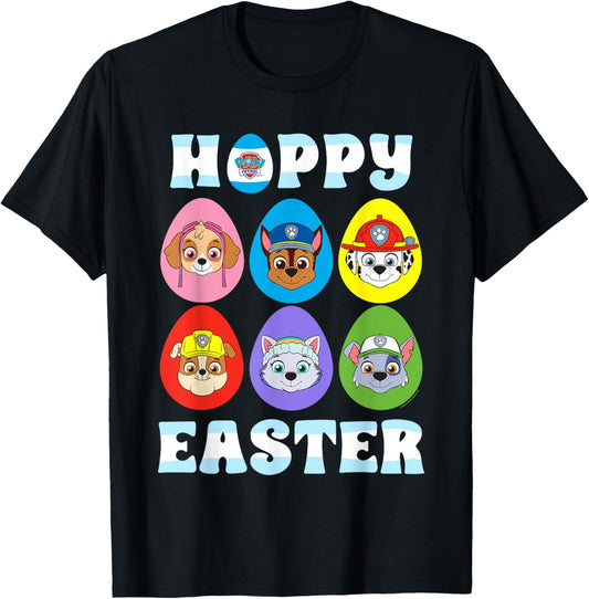 PAW Patrol Hoppy Easter Eggs T-Shirt - T-Shirt | Black