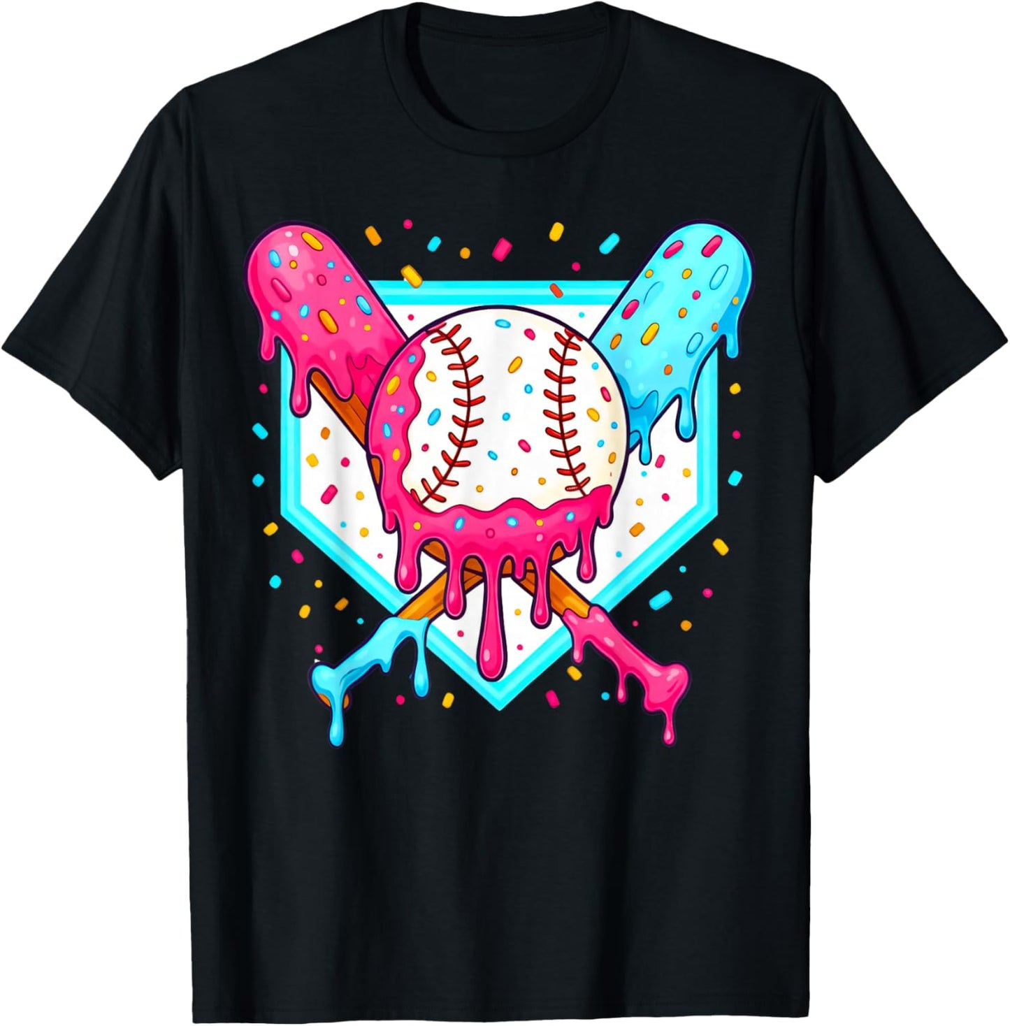 Baseball Respect The Drip Youth Boys Baseball T-Shirt - T-Shirt | Black