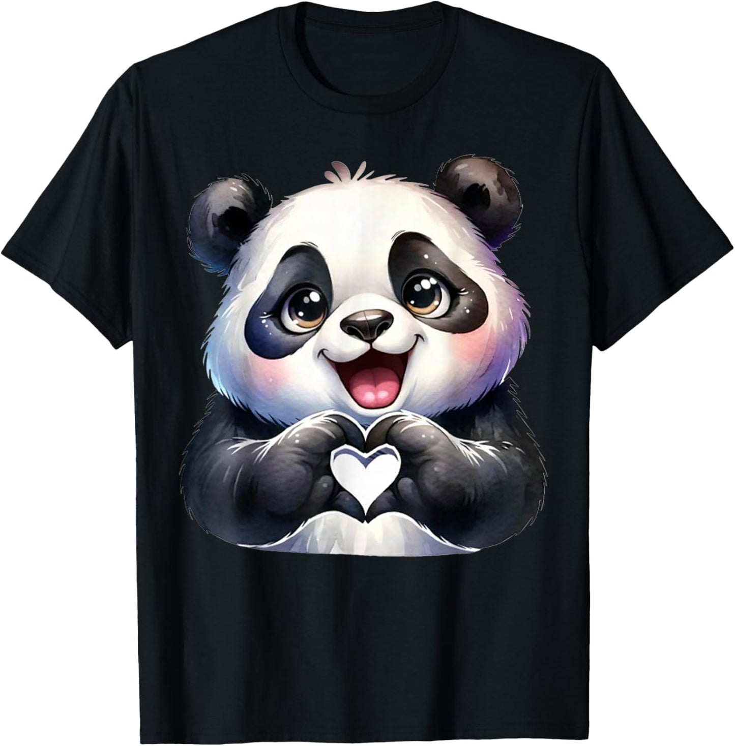Cute Funny Meme Panda Lover Men Women Kid T-Shirt - T-Shirt | Black